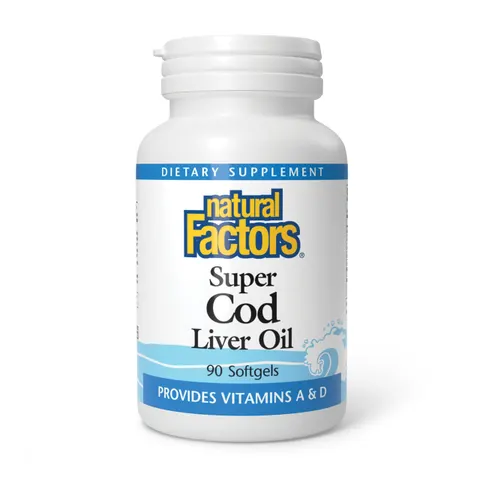 Natural Factors, Super Cod Liver Oil, 90 Softgels – image 1