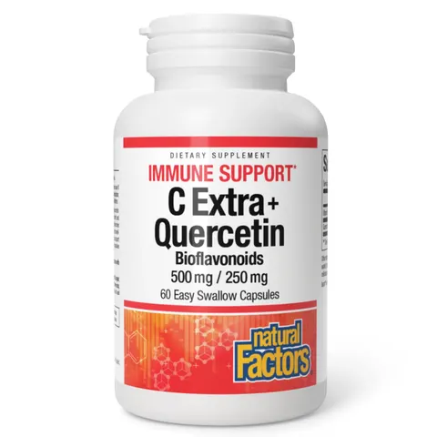 Natural Factors, C Extra + Quercetin, 60 Easy Swallow Capsules – image 1