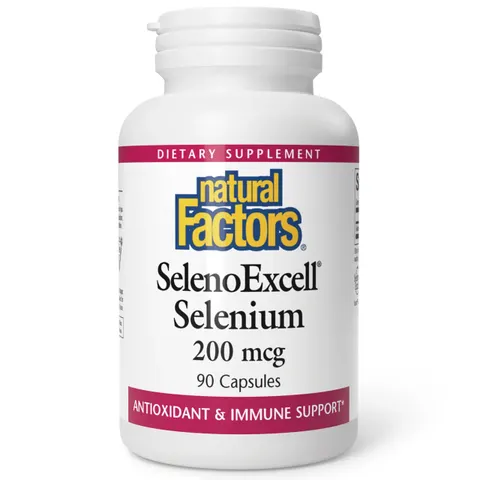Natural Factors, SelenoExcell, Selenium, 200 mcg, 90 Capsules – image 1