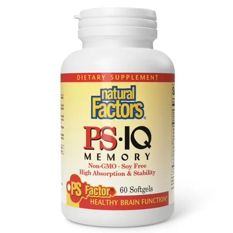 Natural Factors, PS - IQ Memory, 60 Softgels – image 1