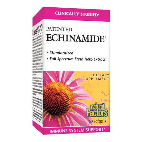 Natural Factors, Patented Echinamide, 60 Softgels – image 1