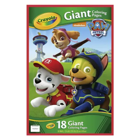 Paw Patrol Large Colouring Book with stickers – image 1