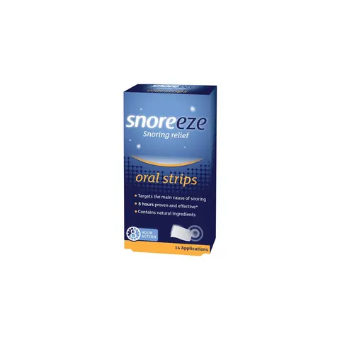 Snoreeze Snoring Relief Oral Strips 14s – image 1