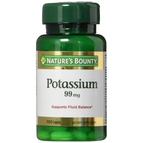 Nature's Bounty, Potassium, 99 mg, 100 Caplets – image 1
