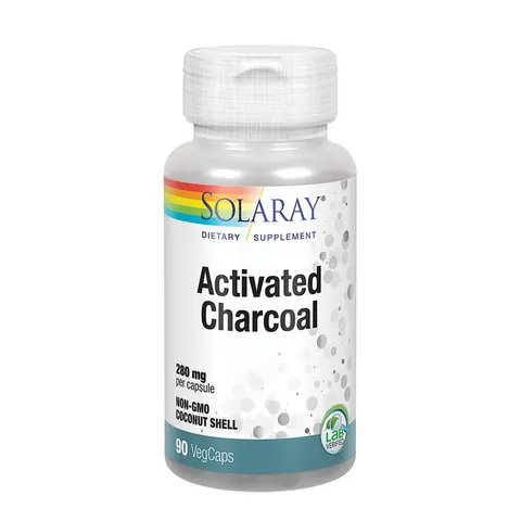 Solaray charcoal activated 90 cap. – imagen 1