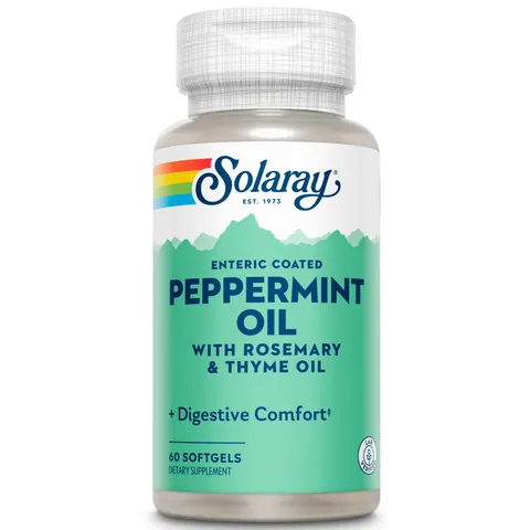 Solaray, Peppermint Oil, 60 Softgels – image 1