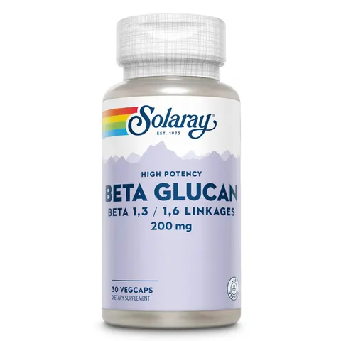 Solaray, Beta Glucan, High Potency, 200 mg, 30 VegCaps – image 1