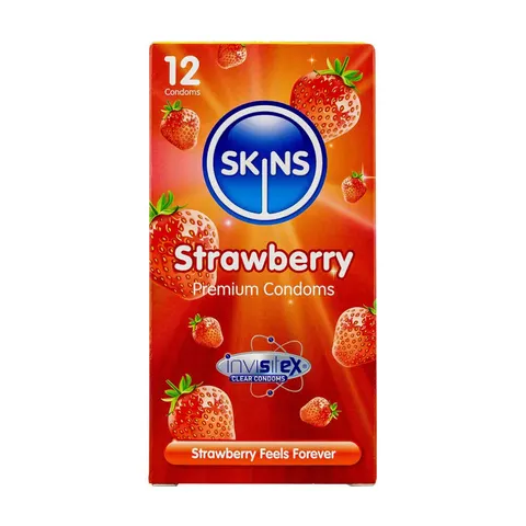 Skins Erdbeere Premium-Kondome 8 Stück – Bild 1