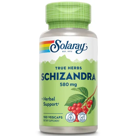 Solaray Schizandra Berries 580 mg 100 Count – image 1