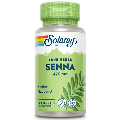Solaray, True Herbs, Senna, 470 mg, 100 VegCaps – image 1