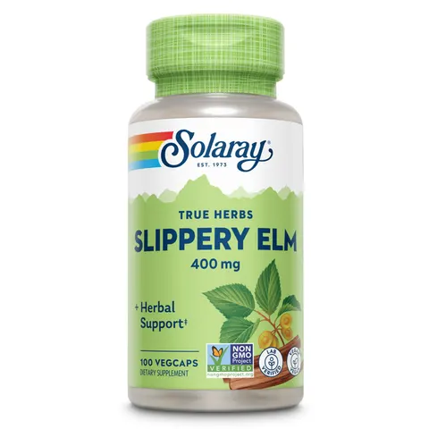 Solaray Slippery Elm 400mg 100 Capsules – image 1