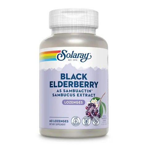 Solaray Sambuactin Elderberry Extract Lozenges, 60 Ct – image 1