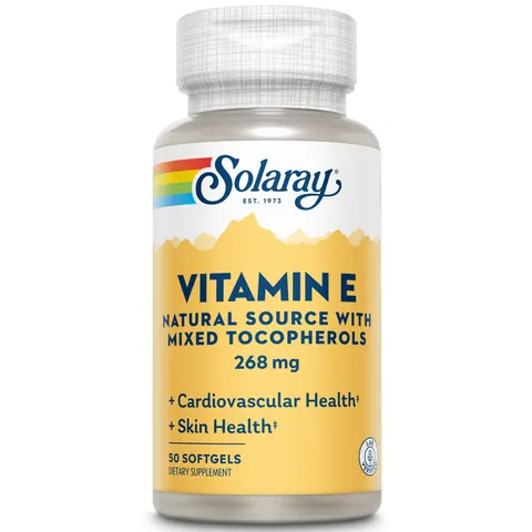 Solaray, Vitamin E, 268 mg, 50 Softgels – image 1