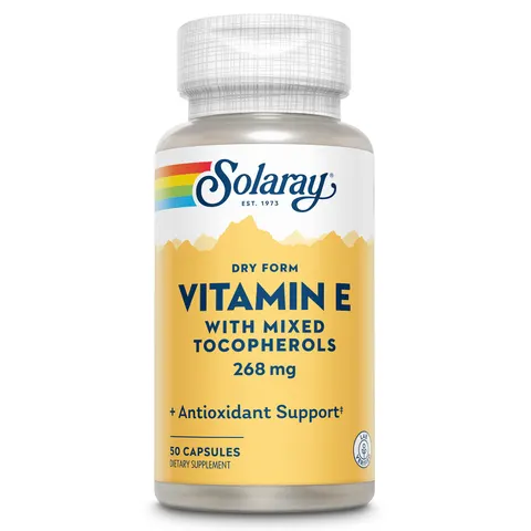 SOLARAY Vitamin E 400 IU Dry Form with Mixed Tocopherols – image 1