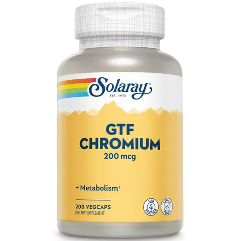 Solaray, GTF Chromium, 200 mcg, 200 VegCaps – image 1