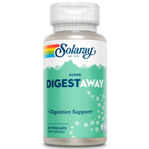 Solaray, Super DigestAway, 60 Vegcaps – image 1