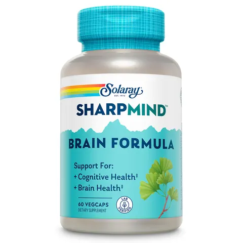 Solaray, SharpMind, Brain Formula, 60 VegCaps – image 1