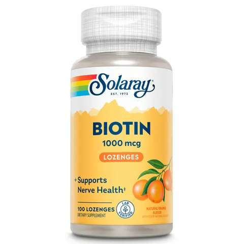 Solaray BIOTINA 1000mcg 100 Tabs – imagen 1