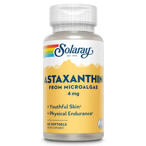 Solaray, Astaxanthin, 4 mg, 60 Softgels – image 1