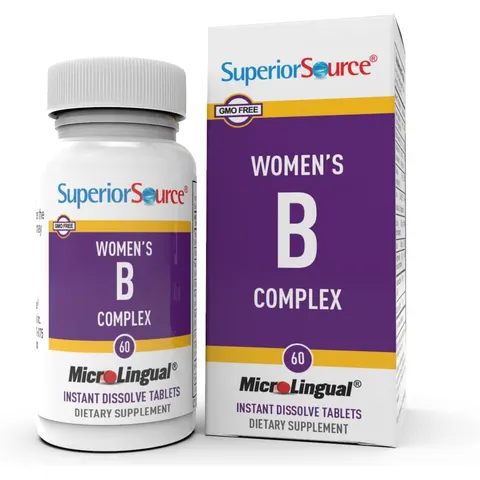 Superior Source, Women's B Complex, 60 MicroLingual Instant Dissolve Tablets – image 1