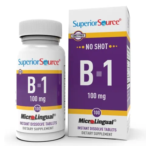 Superior Source, B-1, 100 mg, 100 Instant Dissolve Tablets – image 1