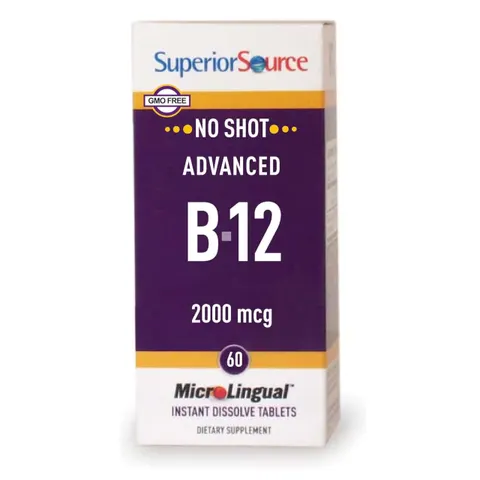Superior Source, Advanced B-12, 2,000 mcg, 60 Tablets – image 1