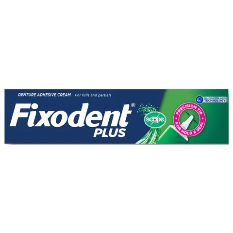 Fixodent Plus Scope Denture Adhesive Cream, 2 oz (57 g) – image 1
