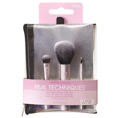 Real Techniques Natural Glow Mini Pennelli da trucco, set da 4 pezzi – immagine 1