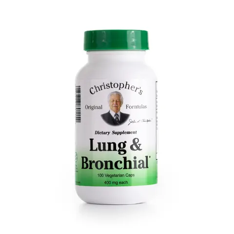 Christopher's Original Formulas, Lung & Bronchial, 100 Vegetarian Caps – image 1