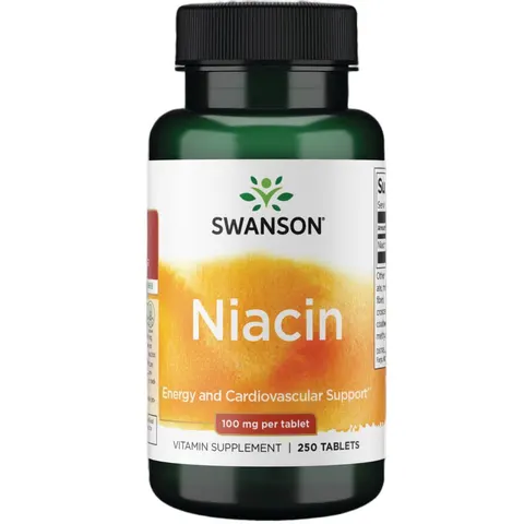 Niacin, 100mg - 250 tablets – image 1