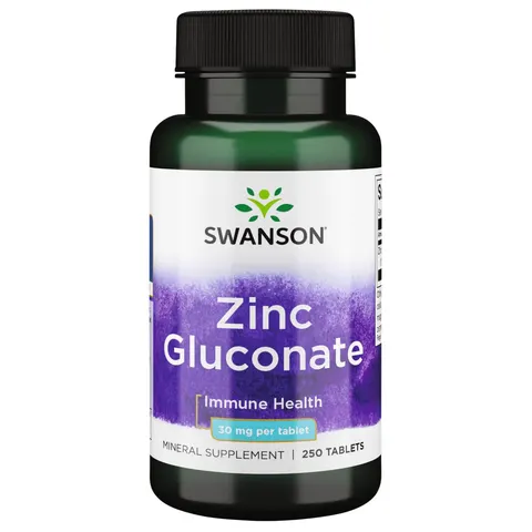 Zinc Gluconate, 30mg - 250 tablets – image 1