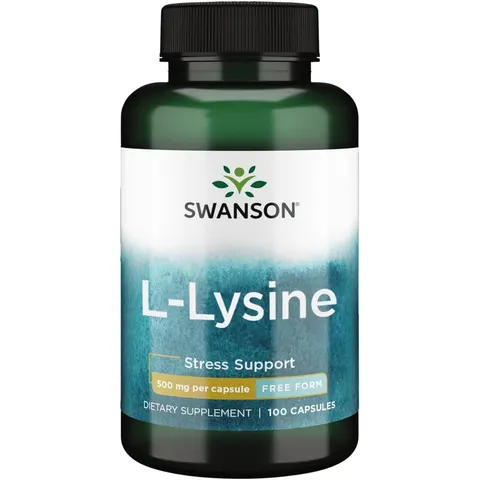 Lysine, 500mg Free-Form - 100 caps – image 1