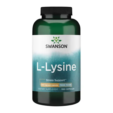 Lysine, 500mg Free-Form - 300 caps – image 1