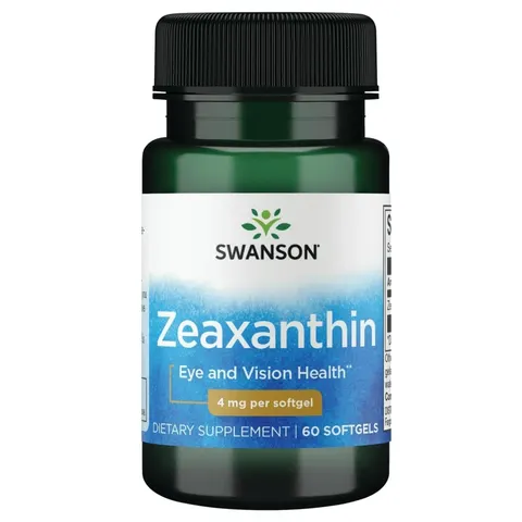Swanson, Zeaxanthin, 4 mg, 60 Softgels – image 1