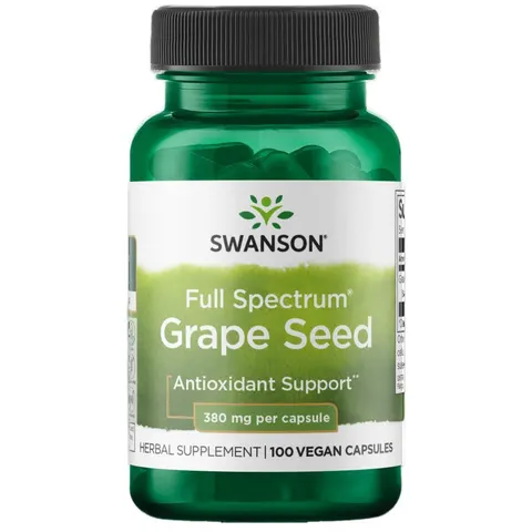Swanson Grapeseed - 380mg, 100 Capsules – image 1