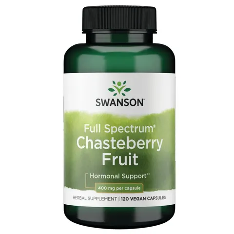Swanson Chasteberry Fruit, 400mg - 120 caps – image 1