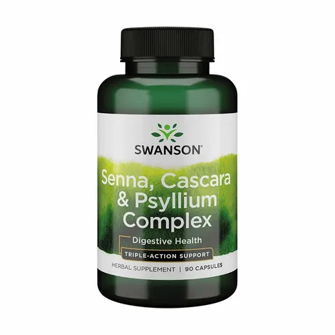 Swanson Senna Psyllium Cascara Complex - 90 caps – image 1