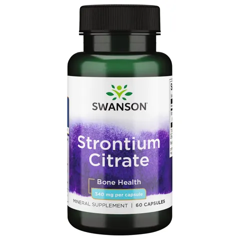 Strontium Citrate, 340mg - 60 caps – image 1