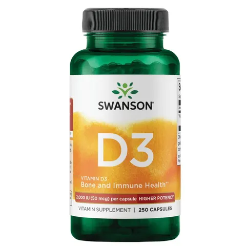 Vitamin D-3, 2000 IU - 250 caps – image 1