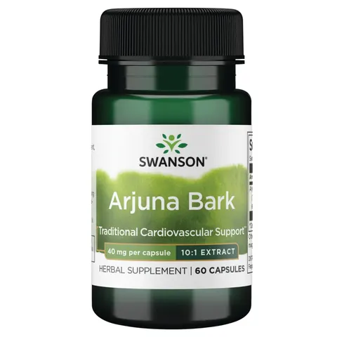 Arjuna Bark (10:1) Extract, 40mg - 60 caps – image 1