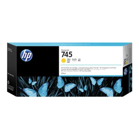 HP 745 Tintenpatrone Gelb 300 ml – Bild 1