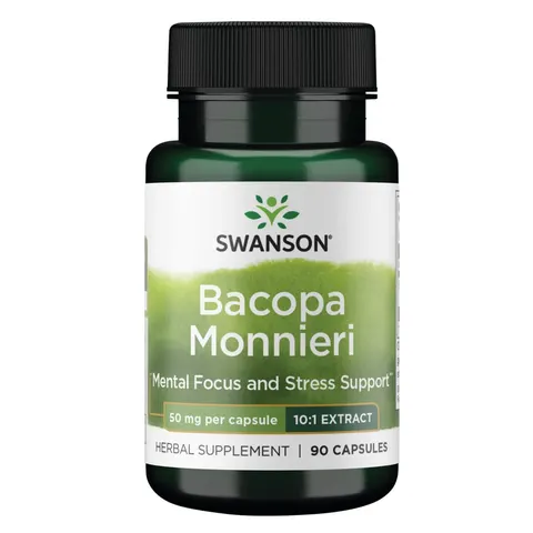 Bacopa Monnieri 10:1 Extract, 50mg - 90 caps – image 1