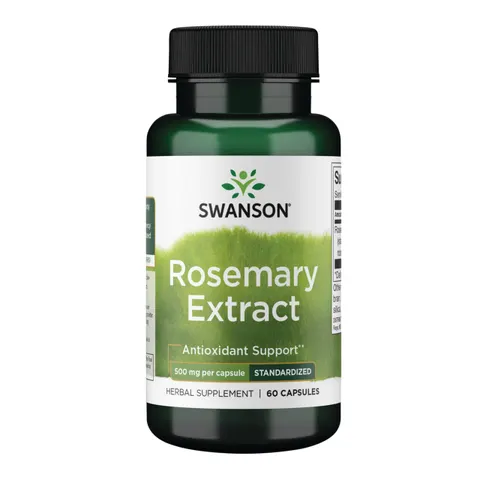 Swanson, Rosemary Extract, Standardized, 500 mg, 60 Capsules – image 1