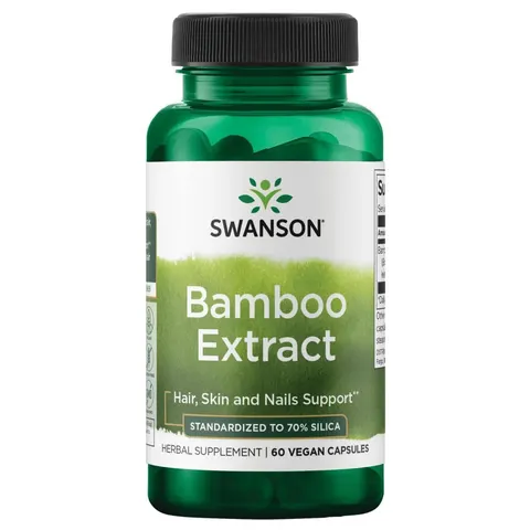 Swanson Bamboo Extract, 300mg - 60 vcaps – image 1
