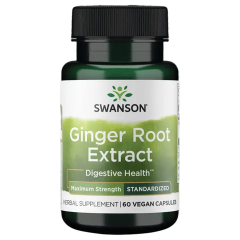 Swanson, Ginger Root Extract, 60 Veggie Capsules – image 1