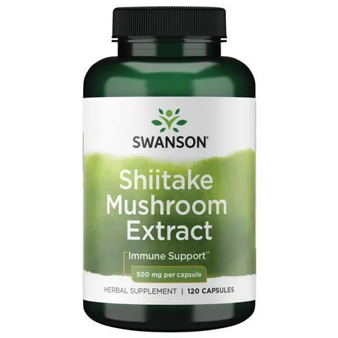 Shiitake Mushroom Extract, 500mg - 120 caps – image 1