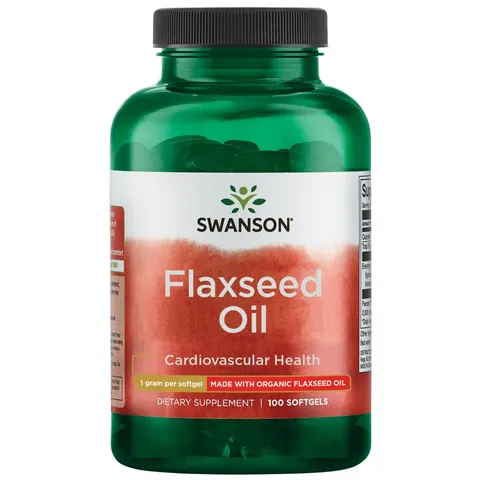 Flaxseed Oil, 1000mg - 100 softgels – image 1