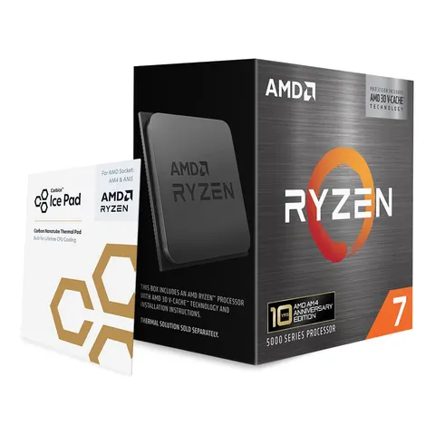 AMD Ryzen 7 5800X3D processor 3.4 GHz 96 MB L3 Box – image 1