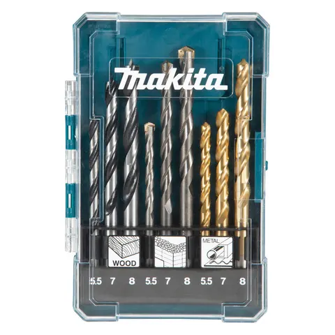 Makita 9 Piece Drill Bit Set – image 1