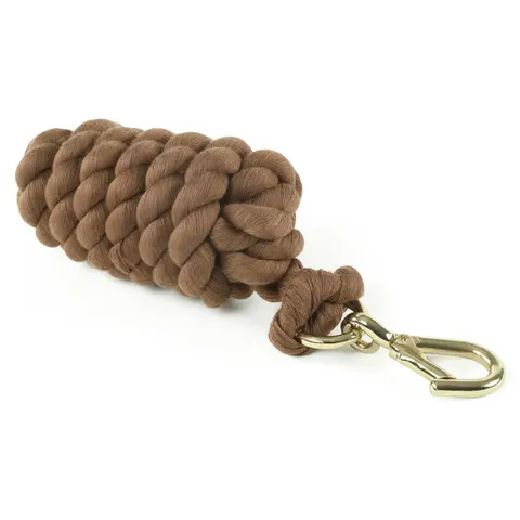 Shires Plain Headcollar Lead Rope - Chocolate – image 1